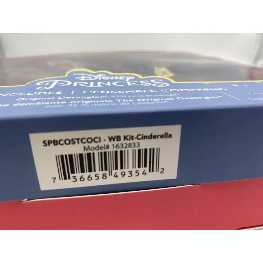Wet Brush Disney Princess Cinderella Detangle & Style Limited Edition 2 brushes